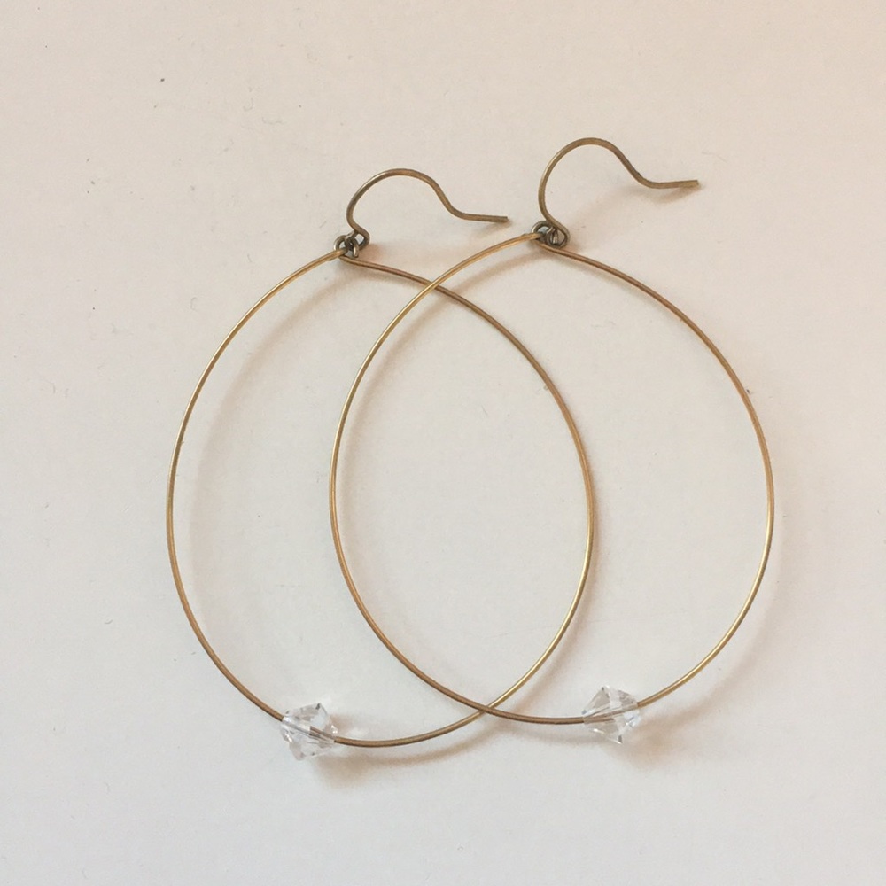 Golden Hoop Earrings